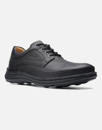 Clarks Mens Clarks Nature Three in Black leather - Size: 8.5