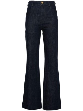 Giambattista Valli Mid-waisted bootcut jeans - Blauw
