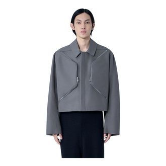 Rick Owens Light Jackets, male, Gray, Size: S Heizer Mac Jacket
