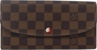 Louis Vuitton Pre-owned Wallets, female, Brown, Size: ONE SIZE Pre-owned Vintage Damier Ebene Canvas Wallet