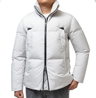 Herno Mens Gray Polyester Coat Clothing