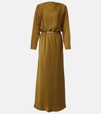 Max Mara Vestido de c&oacute;ctel Pentola de sat&eacute;n