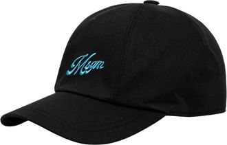Msgm Baseball Cap - Dames - Petten - Zwart - ONE Size - Katoen - Accessoires