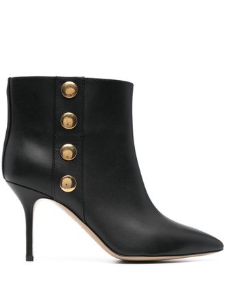 Moschino leather ankle boots - Black