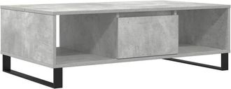 vidaXL Coffee Table Concrete Grey 104x60x35 cm Engineered Wood Vidaxl