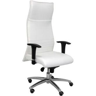 Piqueras y Crespo Sill&oacute;n Albacete Xl Similpiel Blanco Hasta 160kg