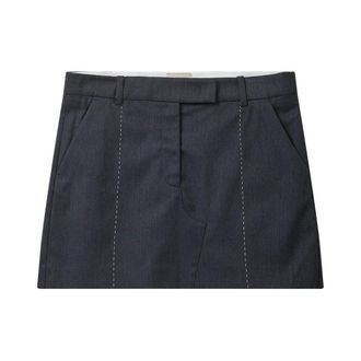 The Garment Dames, Rokken, Blauw, Maat: 2XS Viscose