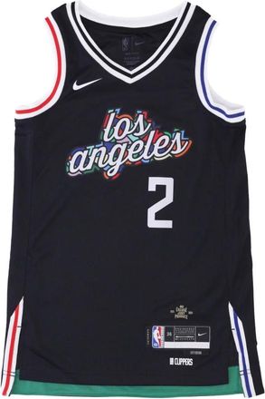 Nike Basketbal Tank Top City Edition Kawhi Leonard - Heren - Fitness - Zwart - S - Polyester - Fitness