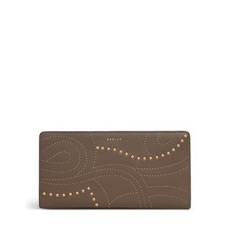 Radley London Coin Street - Stud Large Bifold Wallet in Coffee at Nordstrom