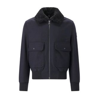 Belstaff Wool Bomber Jacket - Heren - Bomber jackets - Blauw - M - Wol - Jassen
