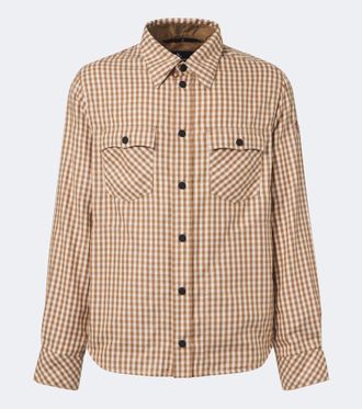 Moncler Camisa de sarga en mezcla de algod&oacute;n