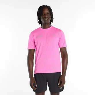 New Balance Uomo London Edition RC Essential T-Shirt in Rosa, Poliestere, Taglia XL