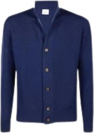 Eleventy Maglia Cardigan - Heren - Vesten - Blauw - L - Truien & Vesten