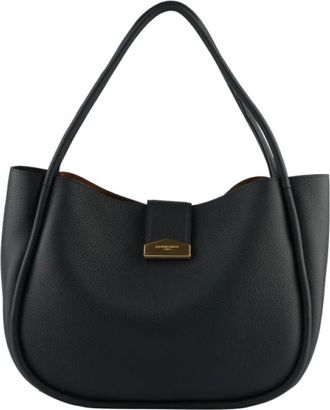 Pourchet Liane Schoudertas - Dames - Schoudertassen - Blauw - ONE Size - Leer - Tassen