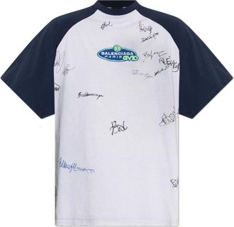 Balenciaga T-Shirts, male, Gray, Size: M T-shirt with print