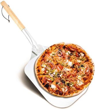 OEM Pala Para Pizza De Acero Inoxidable, Pala Para Pizza De Aluminio Con Bordes Biselados, 66 Cm Largo X 30,5 Cm Ancho, 1 Pieza, Color Gris Plateado