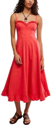Free People Another Season Midi Dress in Sour Sweet at Nordstrom, Size X-Large