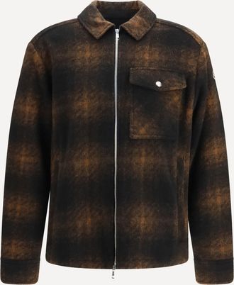 Moncler Embroidered flannel Shirt Male M