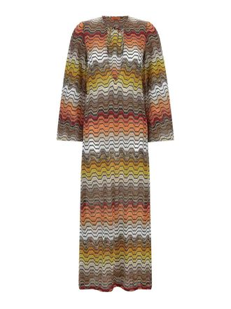 Missoni Greek motif cover-up dress