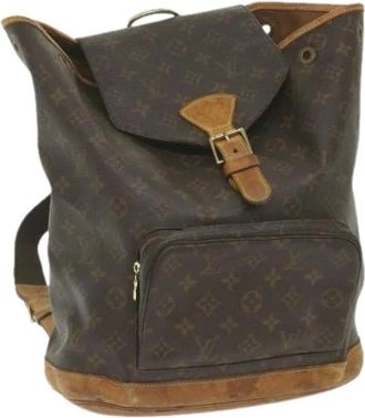 Louis Vuitton Pre-owned Canvas Rugzak - Dames - Vintage Rugzakken - Bruin - ONE Size - Vintage