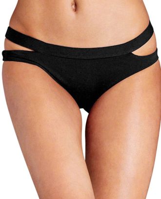 Seafolly Cut Out Hipster Bikini Bottom In Black