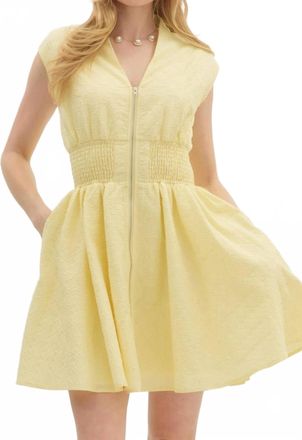 Entro Cali Mini Dress In Yellow