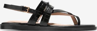 Cole Haan Womens Go-To Estella Flat Thong Sandals - Black Size 10.5