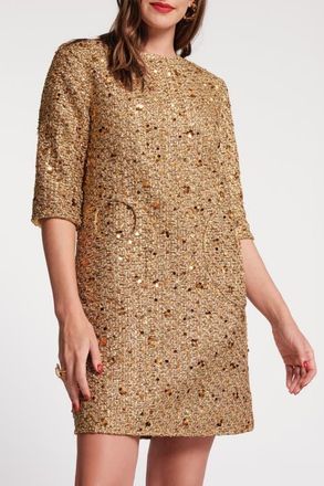 Frances Valentine Mod Dress in Gold at Nordstrom, Size X-Small