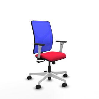 Piqueras y Crespo Silla De Oficina Piqueras Y Crespo Motilla Blanco Soporte Lumbar Ajustable