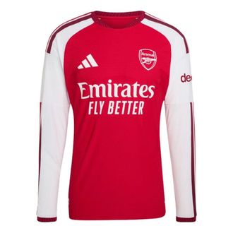 adidas Arsenal FC 26/27 Home Authentic Long Sleeve Asia Sizing Better Scarlet KB9967