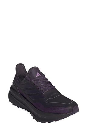 adidas Ultraboost 5 GTX Waterproof Running Shoe in Aurora Black/black/plum at Nordstrom, Size 7.5