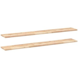 vidaXL Estantes Flotantes 2 Uds Madera Acacia Sin Tratar 140x20x2 Cm Vidaxl