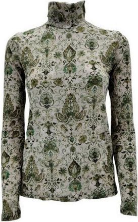 Caliban Mock-up T-shirt - Dames - Longsleeves - Veelkleurig - M - Kasjmier - Tops