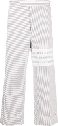 Thom Browne Heren, Broeken, Grijs, Maat: XL