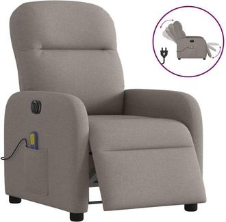 vidaXL Vidaxl - Sill&oacute;n Reclinable De Masaje El&eacute;ctrico Tela Gris Taupe
