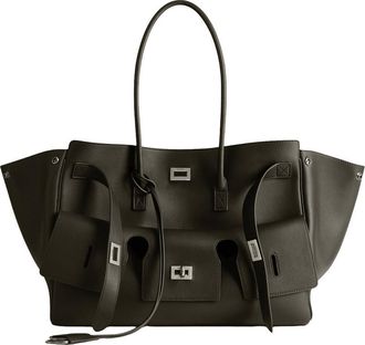 Balenciaga Khaki Bel Air Carry All Tote