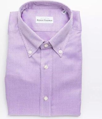 Robert Friedman Multicolor Cotton Men Mens Shirt