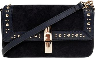 Furla Tassen, Dames, Zwart, ONE Size, Leer, Iride S Crossbody Tas