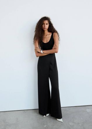 Mango Tuta combinata spalline nero - Donna - XS - MANGO