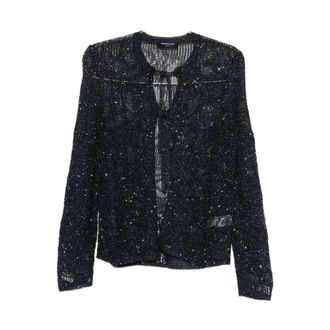 Fabiana Filippi Cardigans, female, Blue, Size: L Cardigan