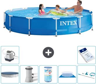 Intex Piscina Con Estructura Redonda - 366x76 Cm - 7-piezas S31568