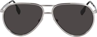 Burberry Scott Dark Grey Pilot Mens Sunglasses BE3135 100587 59