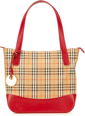 Burberry Pre-owned Burberry Haymarket Check Canvas Handbag Ladies 88QOM4MPRYLR8UXP