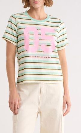 Vinyl Icons Striped Graphic T-Shirt in Green at Nordstrom Rack, Size X-Small