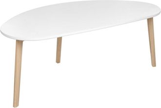 Beliani Coffee Table FLY White