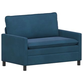 vidaXL Sof&aacute; Azul 126 X 81 X 87,5 Cm Terciopelo Vidaxl