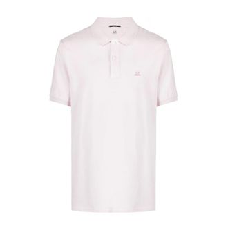 C.P. Company Polo Ricamata con Logo - - Tops - Uomo - Rosa - S