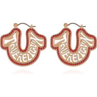 True Religion Logo horseshoe hoop in Rosegoldtone at Nordstrom