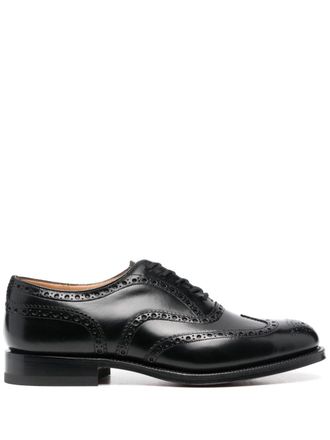 Churchs Black Burwood Leather Intricate Brogues