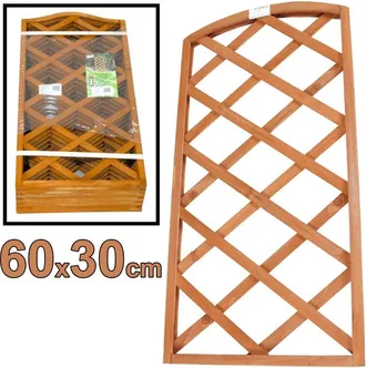 Trade Shop Trade Shop - Valla De Madera Oscuro Panel Enrejado 60 X 30 Cm Jard&iacute;n Escaladores